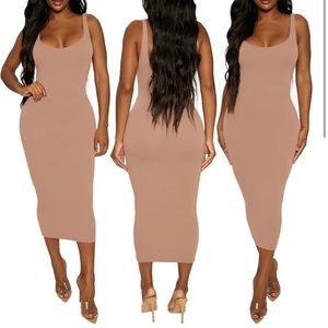Naked Wardrobe Hourglass Midi Dress